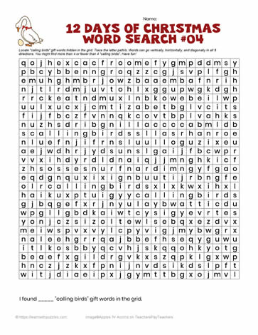 12 Days Xmas Word Search-04