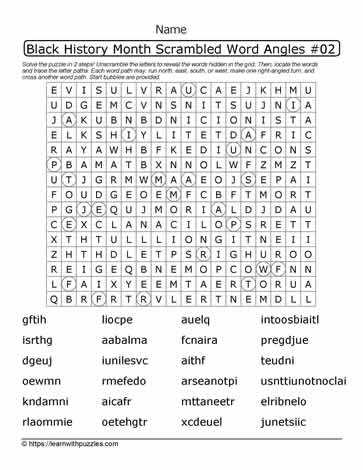 BHM Wordangle Puzzle-14