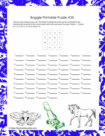 Boggle Game 25