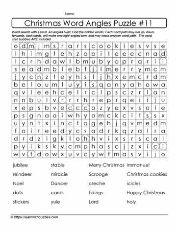 Christmas Word Angles #11