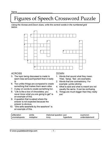 Freeform Puzzle Figures Of Speech Learn With Puzzles