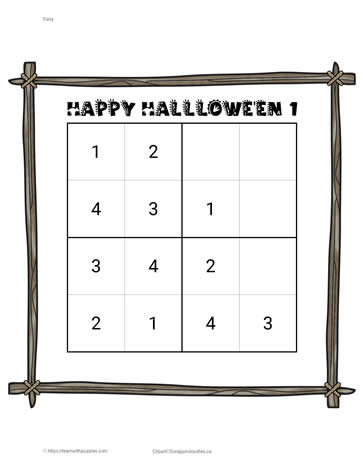 Halloween Sudoku Easy-01