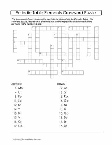 Periodic Table Puzzle And Google Quiz 02 Learn With Puzzles