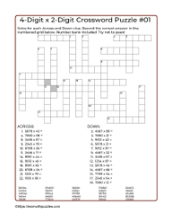 4-Digit x 2-Digit Crossword #01
