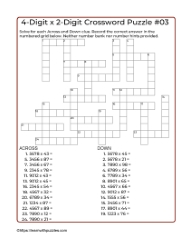 4-Digit x 2-Digit Crossword #03