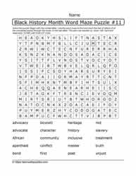 BHM Word Maze and Google Apps™ 11