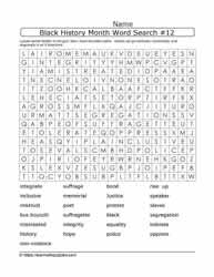 BHM Word Search Puzzle-12