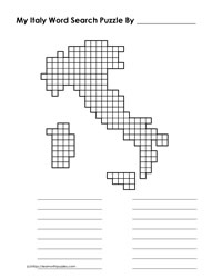 Italy Word Search