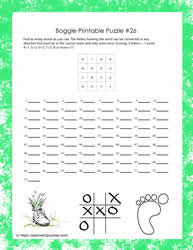 Printable Puzzle Game