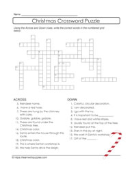 Christmas Crossword Puzzles - Bilscreen