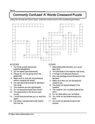 Freeform Crossword Puzzle