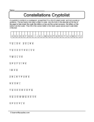 Constellation Cryptolist Puzzle