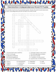 Declaration Word Fit Puzzle #01