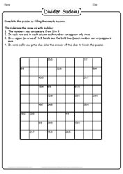 Division Sudoku Puzzle-08