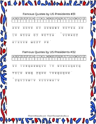 Quotes US Presidents Cryptograms-Letters-0-hints