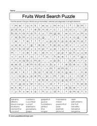 Word Search Vocabulary