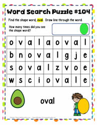 Find the Word oval