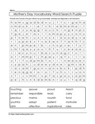 Mother's Day Word Search 04