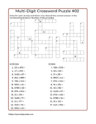 Multi-Digit Crossword #02