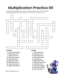 Multiplication Practice 3rd Grade 09