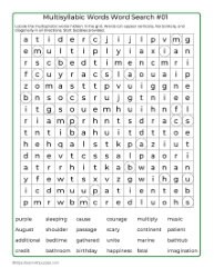 Word Search Puzzle 01