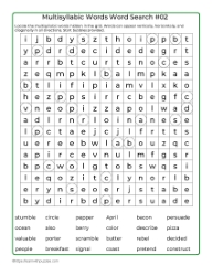 Word Search Puzzle 02