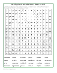 Word Search Puzzle 03