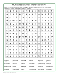 Word Search Puzzle 11