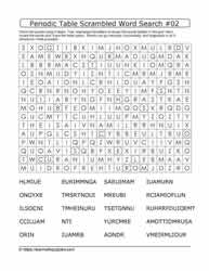 periodic table elements word searches learn with puzzles