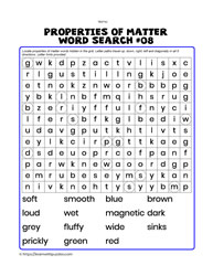 Properties of Matter Wordsearch#08