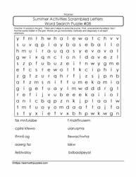 Scrambled Letters Word Search #08