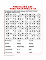 Valentine's Word Maze #15