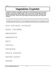 Cryptolist for Vegetables