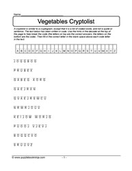 Another Nutritious Veggie List