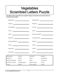 Jumbled Letters Puzzle