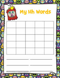 Letter H Activity Word Search