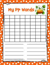 Word Search Activity Letter P