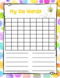 Word Search Activity Letter Q