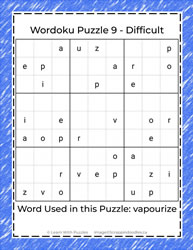 Wordoku Puzzle #09
