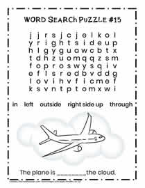 Direction Words Activity