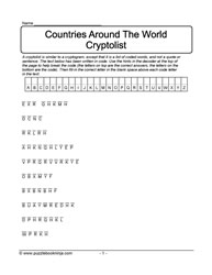 Cryptolist Puzzle - Countries